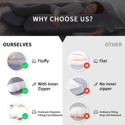 G Shaped Full Body Pregnancy Pillow